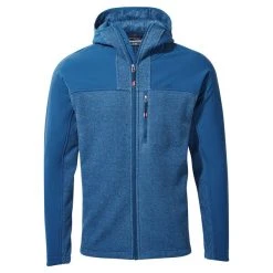 Craghoppers Men's Abrigo Hooded Fleece Jacket Poseidon Blue