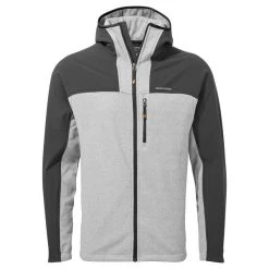 Craghoppers Men's Abrigo Hooded Fleece Jacket Black/ Cloud Grey