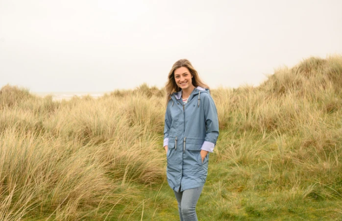 Lighthouse Women's Alice Lightweight Waterproof Jacket Soft Teal - Image 2