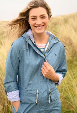 Lighthouse Women's Alice Lightweight Waterproof Jacket Soft Teal - Image 3
