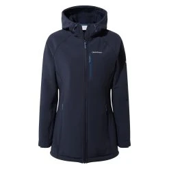 Craghoppers Women's Ara Fleece Lined Long Softshell Navy CWL090 RRP £85