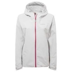 Craghoppers Women's Atlas Waterproof Shell Jacket Lunar Grey RRP £85 CWW1158