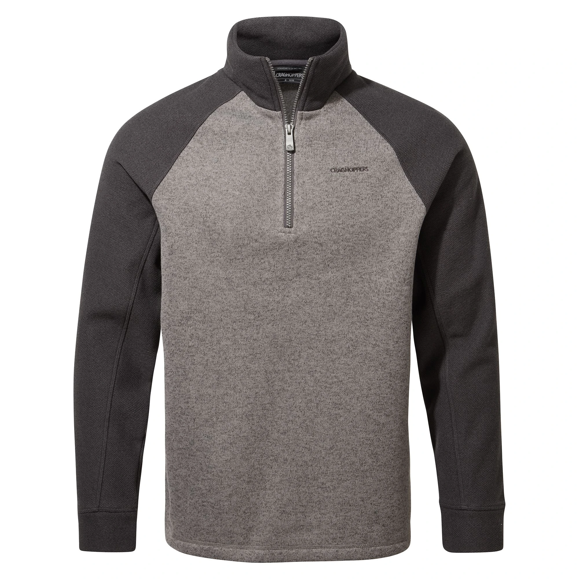 Craghoppers Men's Barker Half-Zip Fleece Quarry Grey Marl CMA1288 RRP £40
