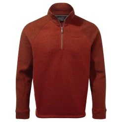 Craghoppers Men's Barker Half-Zip Fleece Sequoia Red Marl CMA1288 RRP £40