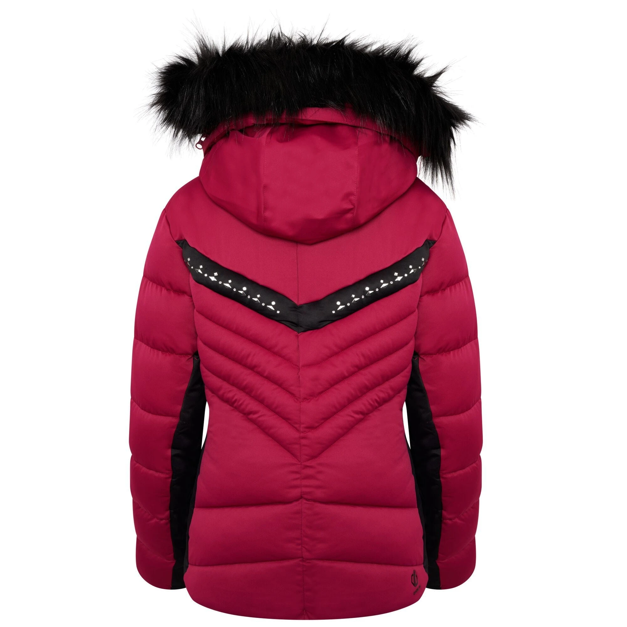 Dare2B Dare 2b Women's Bejewel II Waterproof Ski Jacket Beetroot/ Black - Image 4