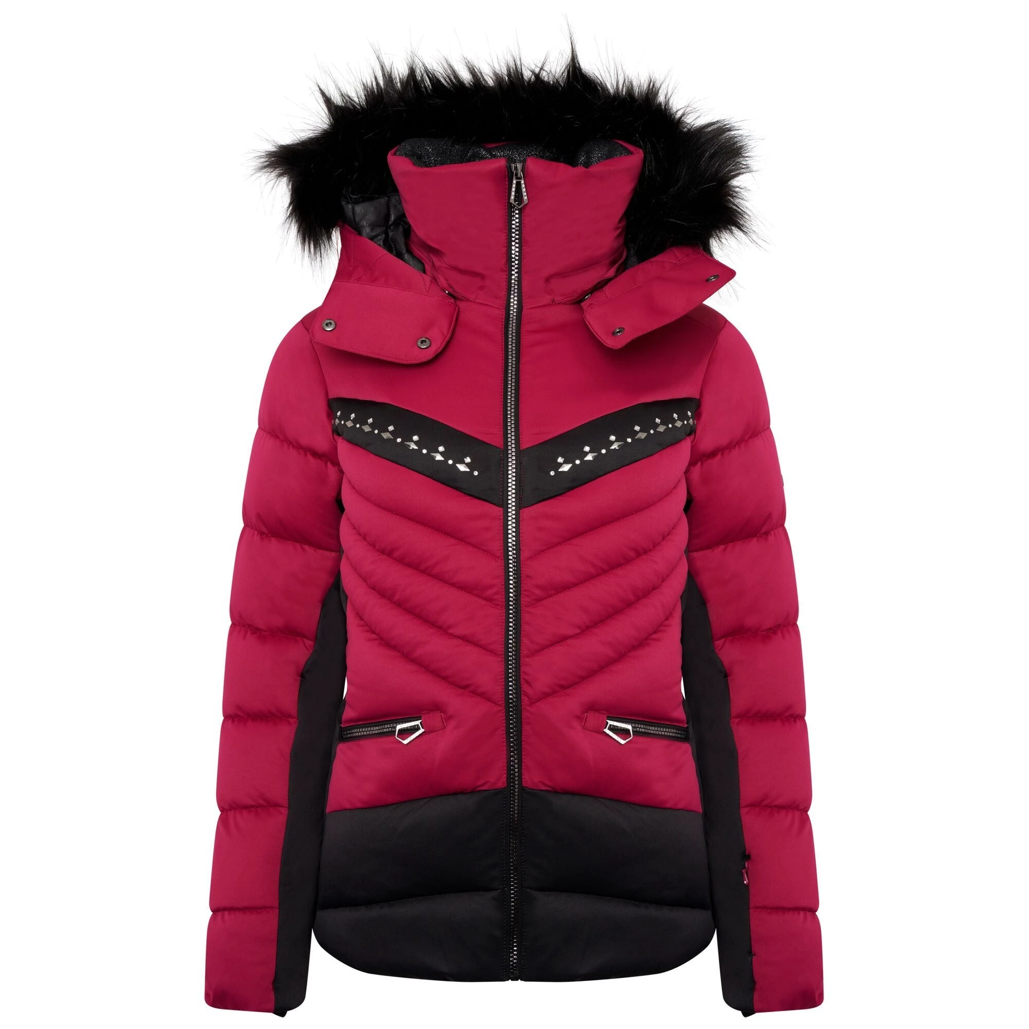 Dare2B Dare 2b Women's Bejewel II Waterproof Ski Jacket Beetroot/ Black