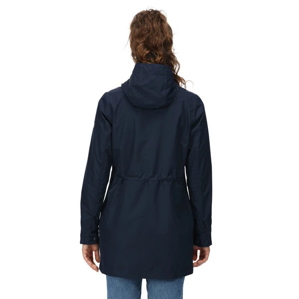 Regatta Women's Blakesleigh Mid-Length Waterproof Jacket Navy - Image 3