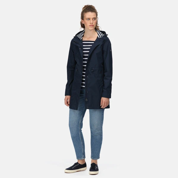 Regatta Women's Blakesleigh Mid-Length Waterproof Jacket Navy - Image 2