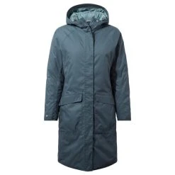 Craghoppers Women's Caithness Waterproof Long Jacket Prussian Blue CWP1029