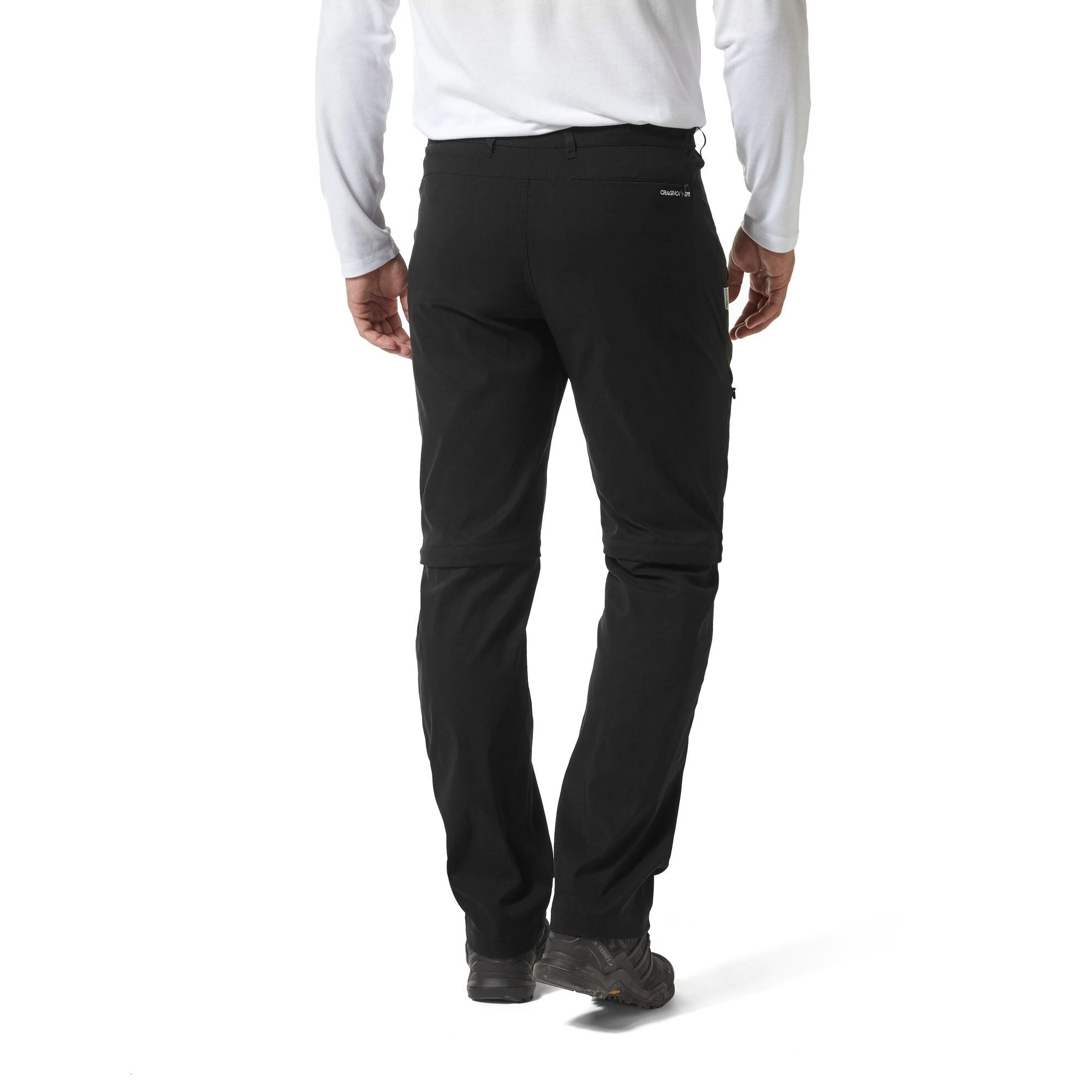 Craghoppers Men's Kiwi Pro II Convertible Trousers Black CMJ495 - Image 3