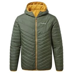 Craghoppers Men's Compresslite V Hooded Jacket Green CMN254 RRP £70