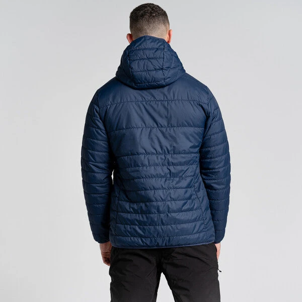 Craghoppers Men's CompressLite VI Hooded Reversible Jacket Navy/Chilli - Image 4