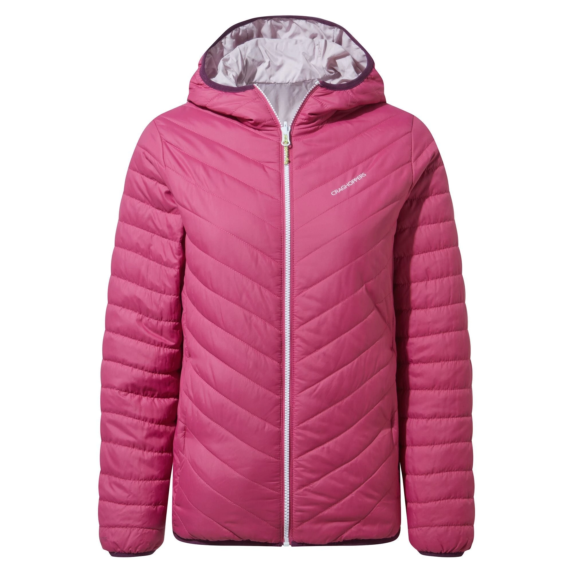 Craghoppers Women's Compresslite V Hooded Jacket Raspberry CWN258 RRP £70
