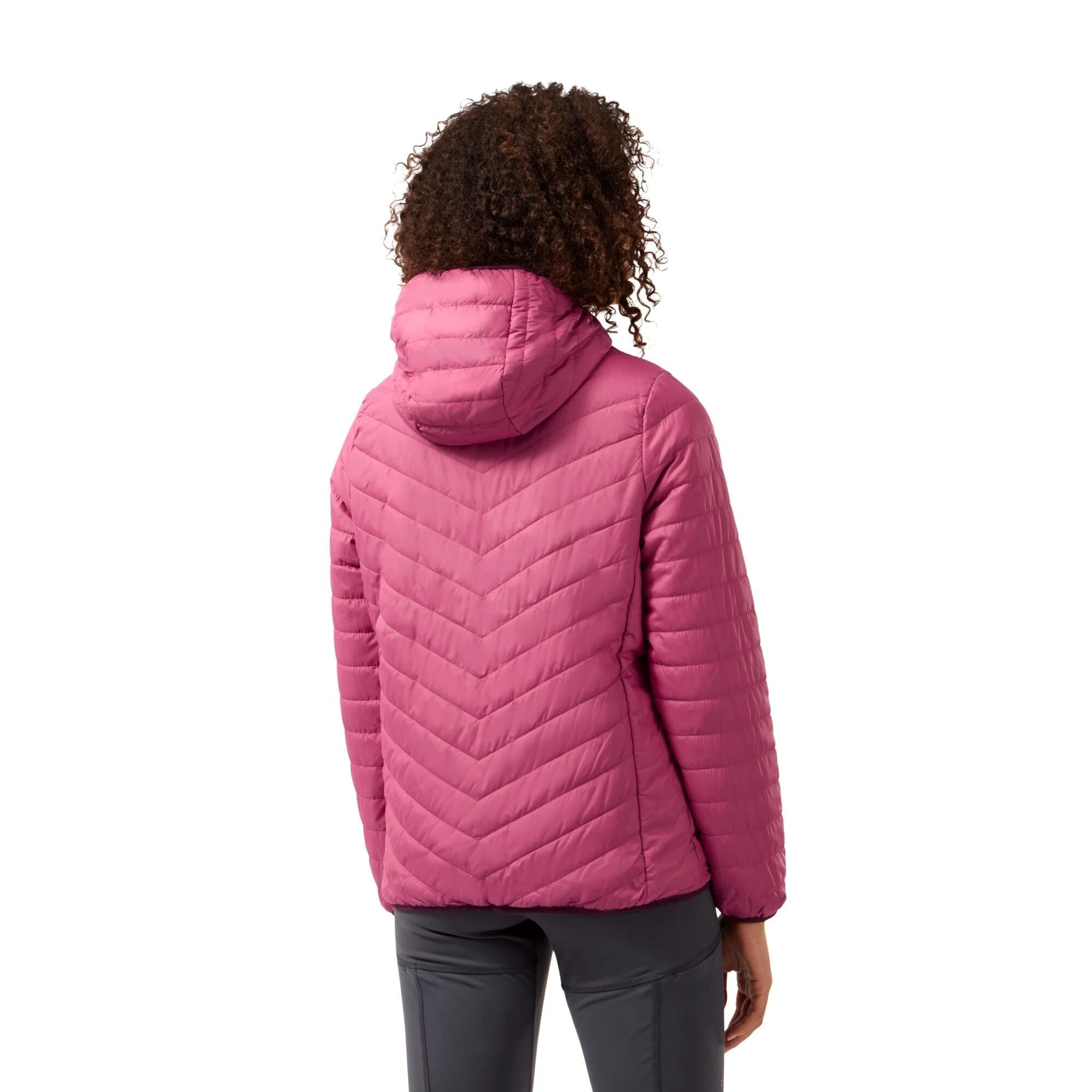 Craghoppers Women's Compresslite V Hooded Jacket Raspberry CWN258 RRP £70 - Image 3