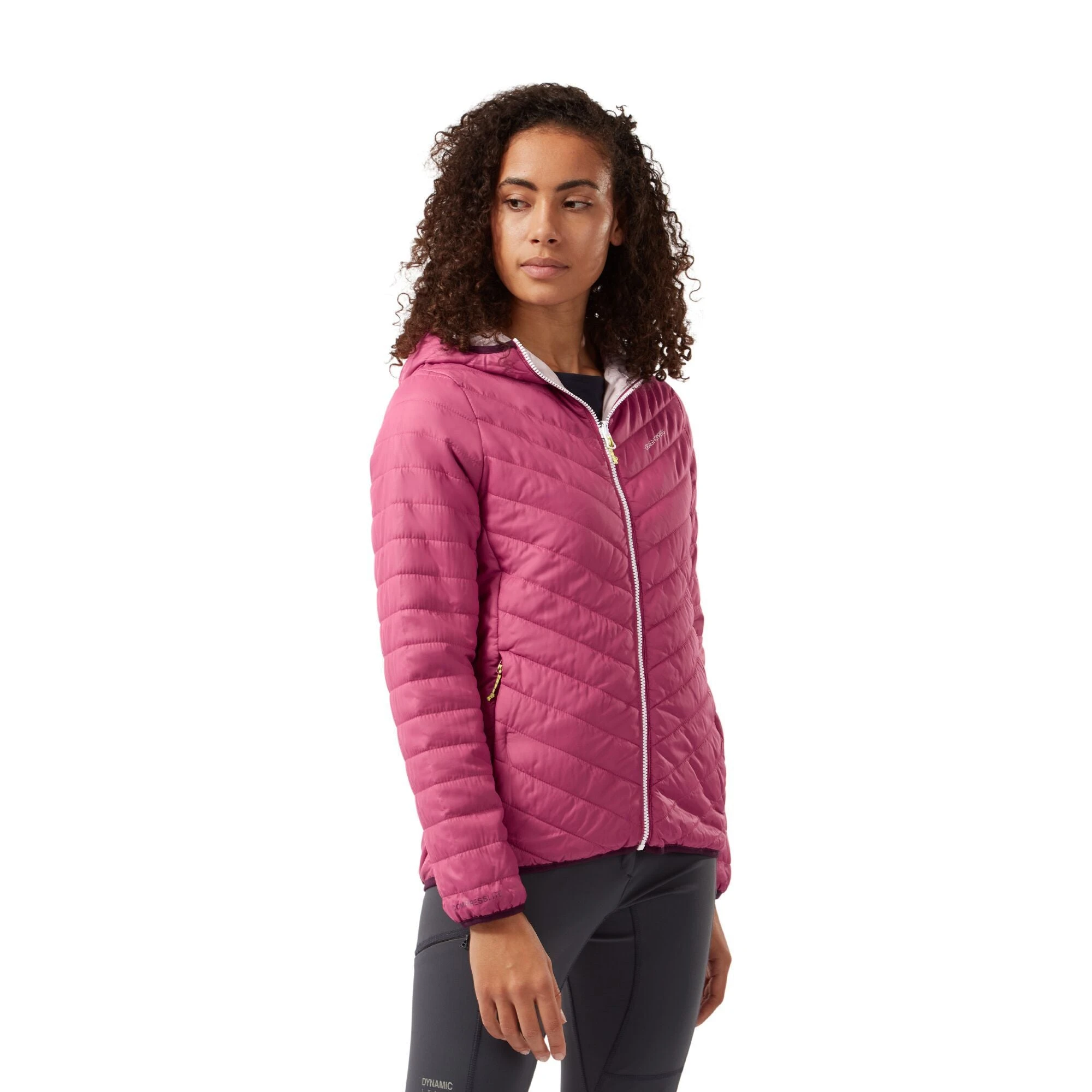 Craghoppers Women's Compresslite V Hooded Jacket Raspberry CWN258 RRP £70 - Image 2