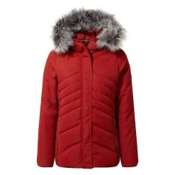 Craghoppers Women's Dawa Jacket Red RRP £100 CWN254