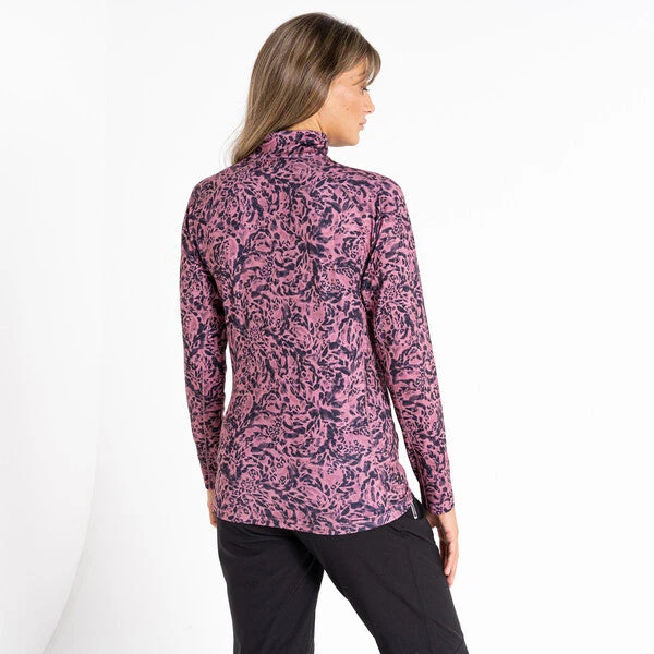 Dare2B Dare 2b Women's Divulge Core Stretch Midlayer | Mesa Rose Animal Print - Image 2