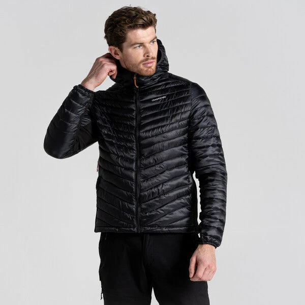 Craghoppers Men's ExpoLite Insulated Hooded Jacket | Black CMN279 - Image 2
