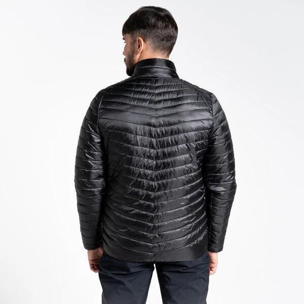 Craghoppers Men's Insulated ExpoLite Jacket Black / Magma Orange - Image 3