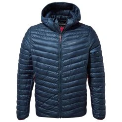 Craghoppers Men's Expolite Hooded Compressible Fill Jacket CMN258 Poseidon Blue