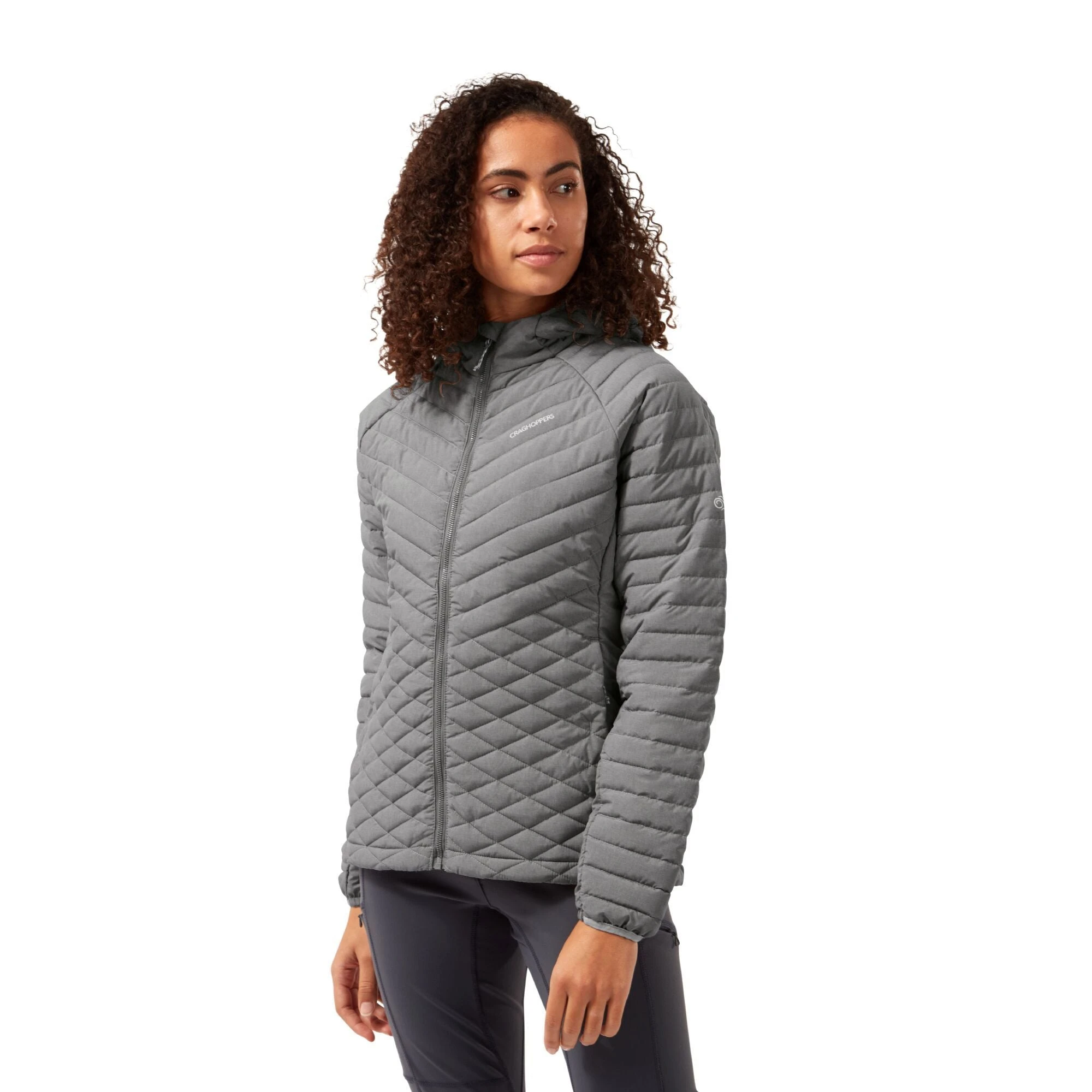 Craghoppers Women's Expolite Jacket Soft Grey Marl CWN260 - Image 2
