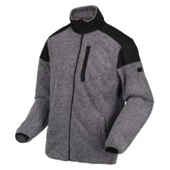Regatta Men's Hanish Borg Full Zip Fleece Rhino Borg RMA506