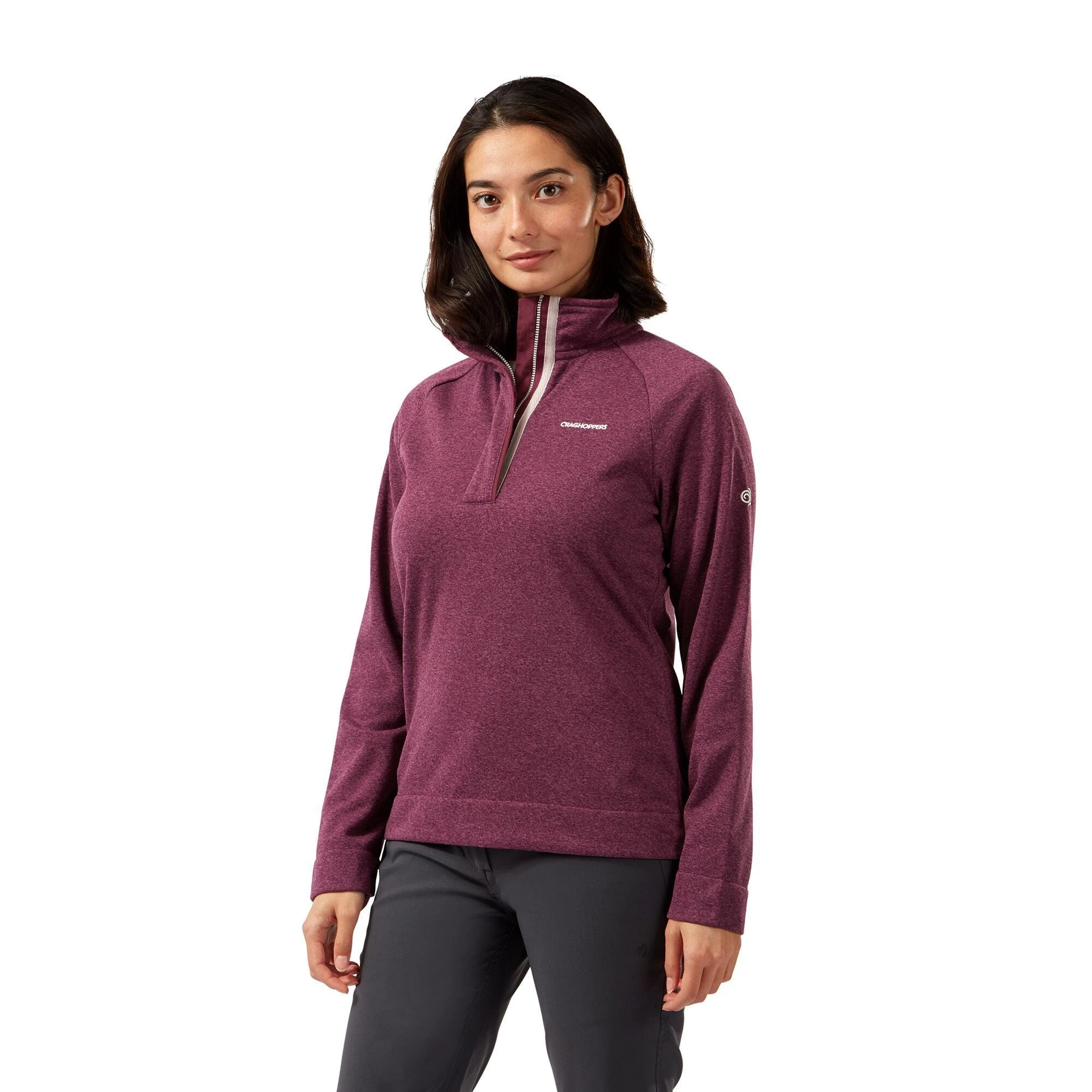 Craghoppers Women's Helena Half Zip CWA283 Blackcurrant RRP £40 - Image 2