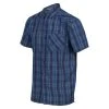 Regatta Men's Kalambo VI Short Sleeve Dynasty Blue Check