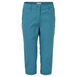 Craghoppers Women's Kiwi Pro Crop 3/4 Length Trousers Sacramento Green CWA1283