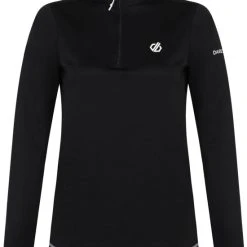 Dare2B Dare 2b Women's Lowline II Half Zip Midlayer Baselayer Black RRP £35