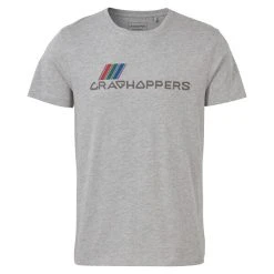 Craghoppers Men's Lugo T-Shirt Soft Grey Marl Brand Carrier
