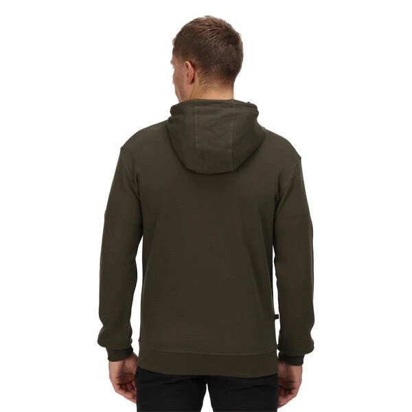 Regatta Men's Lyman Full Zip Hooded Fleece Khaki - Image 3