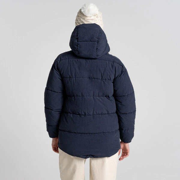 Craghoppers Women's Madora Insulated Hooded Jacket | Blue Navy - Image 3