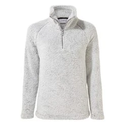 Craghoppers Women's Marla Cosy Sherpa Half-Zip Fleece Dove Grey CMA271