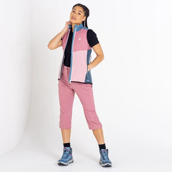 Dare2B Dare 2b Women's Melodic II 3/4 Length Stretch Trousers Mesa Rose - Image 2