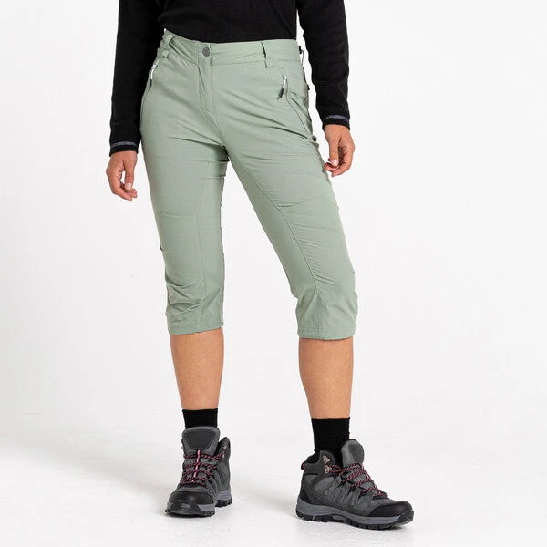 Dare2B Dare 2b Women's Melodic II 3/4 Length Stretch Trousers Lilly Pad Green - Image 2