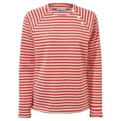 Craghoppers Women's Neela Crew Neck Insulating Jumper Watermelon Stripe