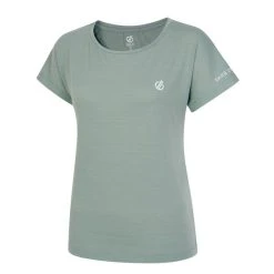 Dare2B Women's Persisting Lightweight Gym Tee | Lilypad Green Marl