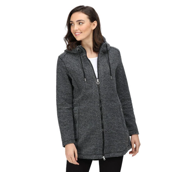 Regatta Women's Radhiyah Longline Heavyweight Hoodie Rhino - Image 2