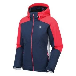 Dare2B Dare 2b Women's Radiate Ski Jacket Dark Denim/ Neon Pink