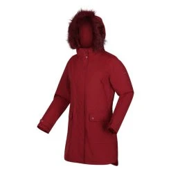 Regatta Women's Sabinka Fur Trim Parka Jacket | Cabernet