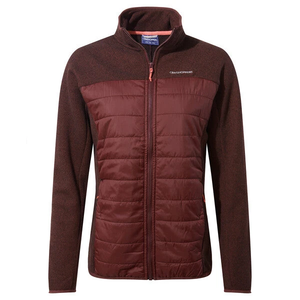 Craghoppers Women's Shanice Hybrid Jacket Deep Garnet SCW026