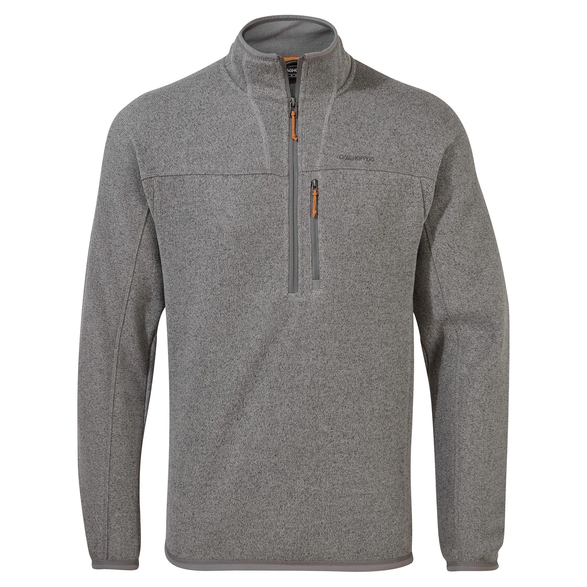 Craghoppers Men's Torney Half Zip Soft Grey Marl