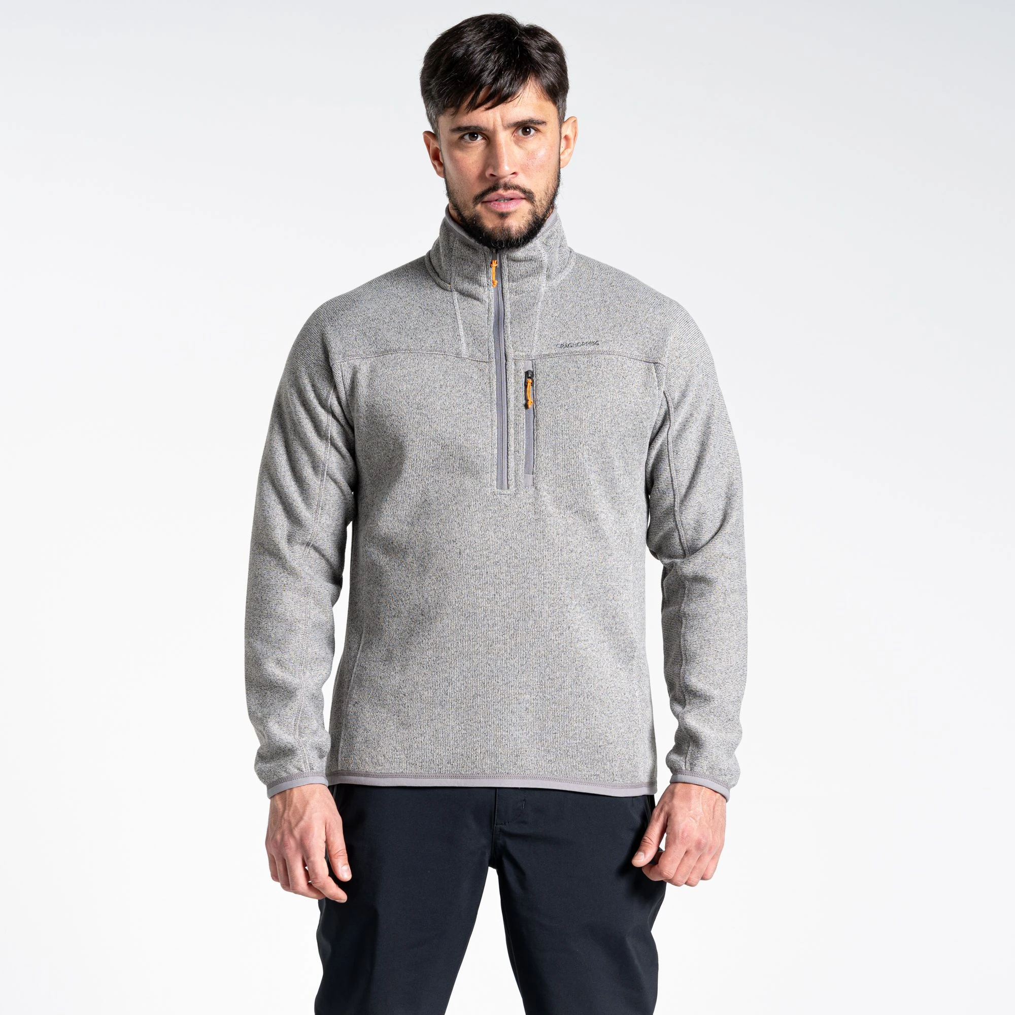 Craghoppers Men's Torney Half Zip Soft Grey Marl - Image 2