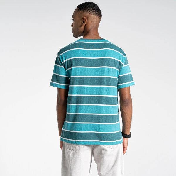 Craghoppers Unisex Ventura T-Shirt Sacramento Green Stripe - Image 3