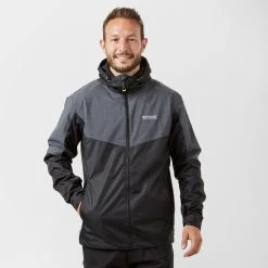 Regatta Men's Alkin II Lightweight Waterproof Jacket Black RMW287 RRP £90