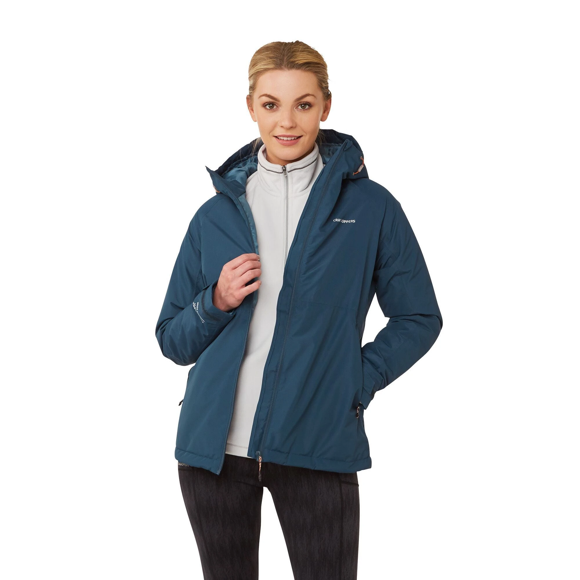 Craghoppers Women's Aurora Waterproof Jacket Loch Blue CWP1010 - Image 2