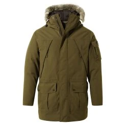 Craghoppers Men's Bishorn Heavy Weight Winter Parka Woodland Green