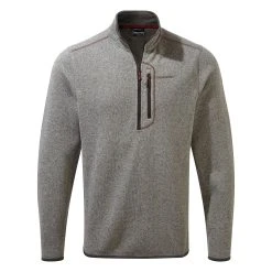 Craghoppers Men's Bronto Half Zip Soft Grey Marl CMA1285 RRP £45