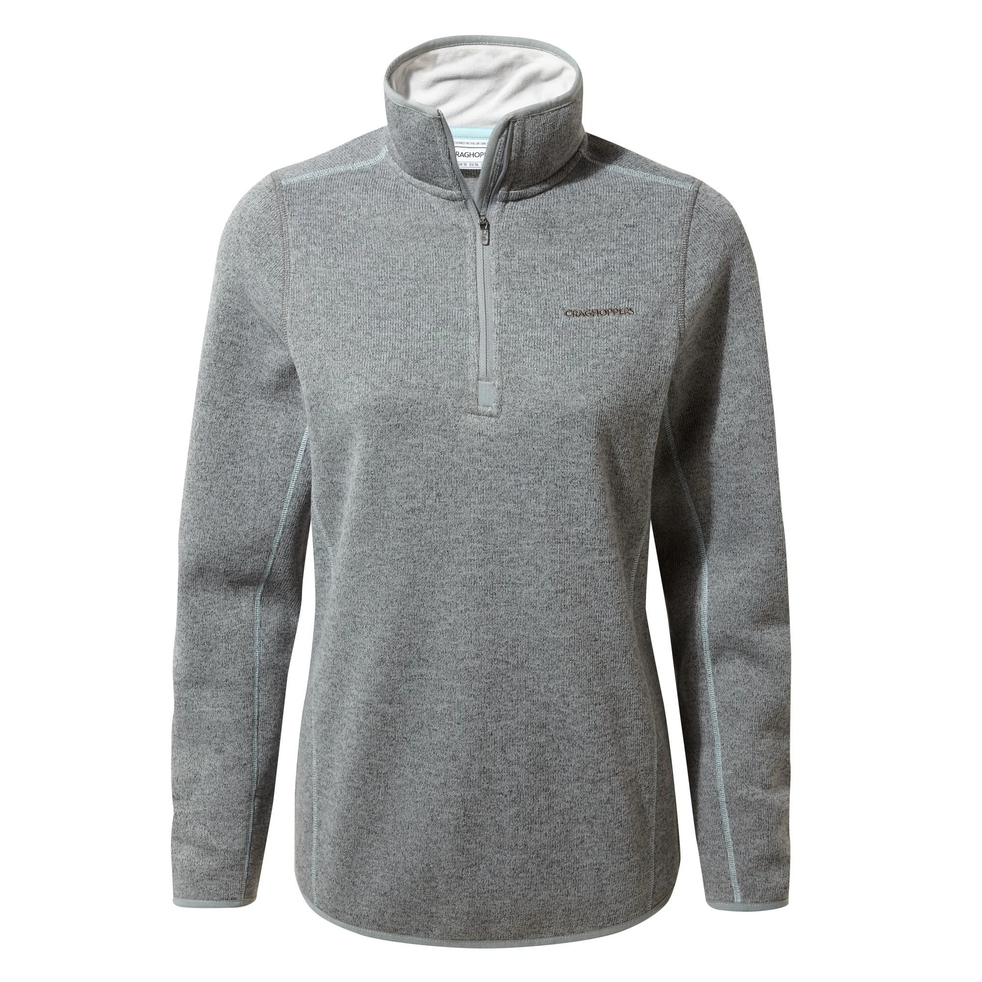 Craghoppers Women's Caldera Half Zip Grey Marl CWA245 RRP £40